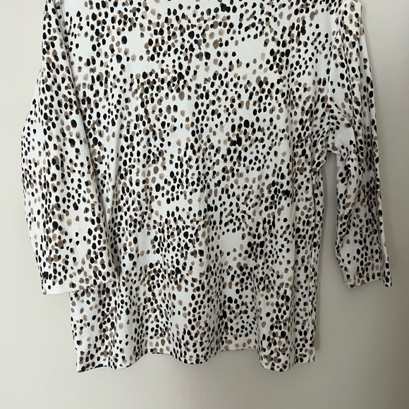 Karen Scott animal print top - Picture 2 of 4
